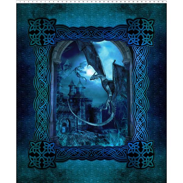 Dragons Blue Fury Large Castle Panel - Blue